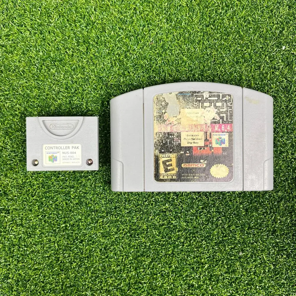 Namco Museum 64 Pac Man, Galaga, Dig Dug (Nintendo N64) W Controller Pack
